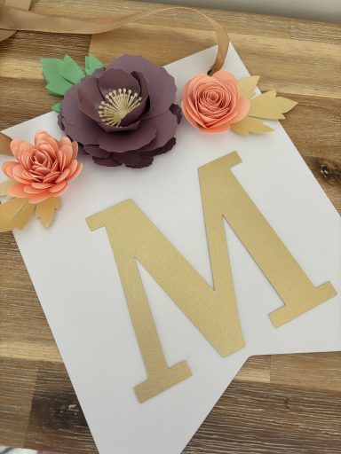 Custom Initial Banner Wall Decor
